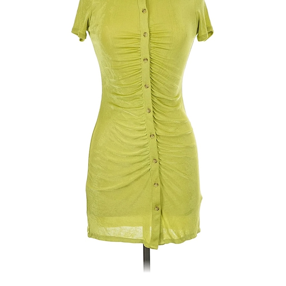 Wild Fable Lime Button-Down Dress